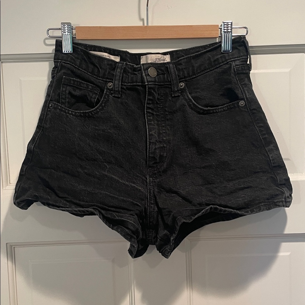 Universal Thread High Waist Black Denim Shorts